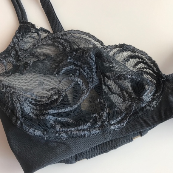 La Perla Zephyra Non Wire Lace Bra (Grey) NWOT - Picture 4 of 5